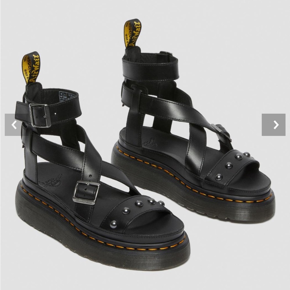 Dr Martens Imojeen Leather Platform Sandals
